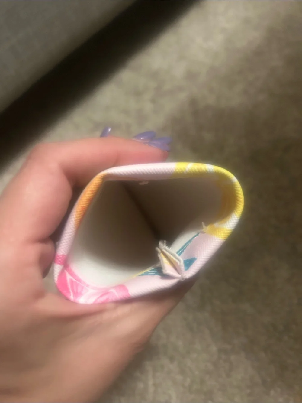 Citrus Print Sunglasses Case - Pink, Yellow, Orange